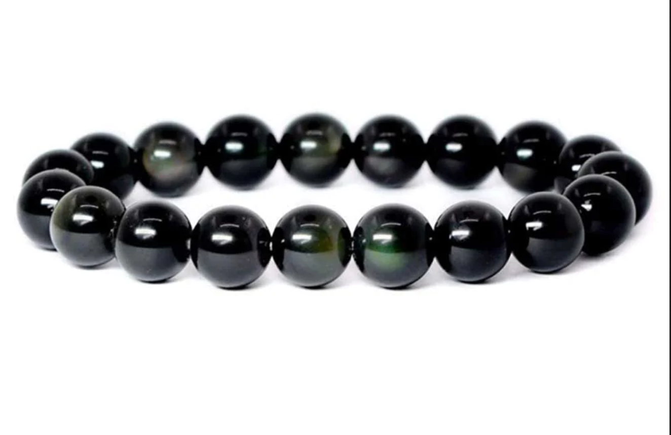Bracelet Obsidienne Oeil celseste